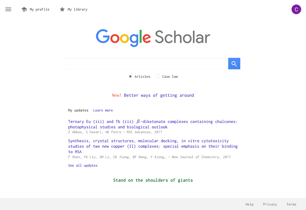 Google scholar的新形象